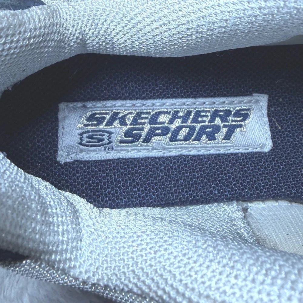 Skechers Sport 17416 Womens Size 6.5 Navy Gray Athletic Walking Shoes Sneakers